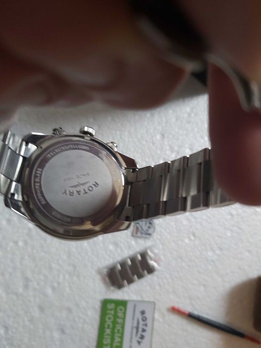 Ceas Rotary Cronograf - fullset - inox, geam safir