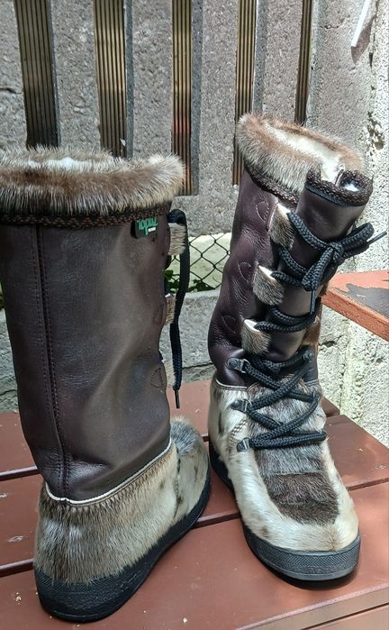 Cizme Apres-ski TOPAZ damă, Blană Naturală, Mărimea 38 - Ca Noi, Impecabile