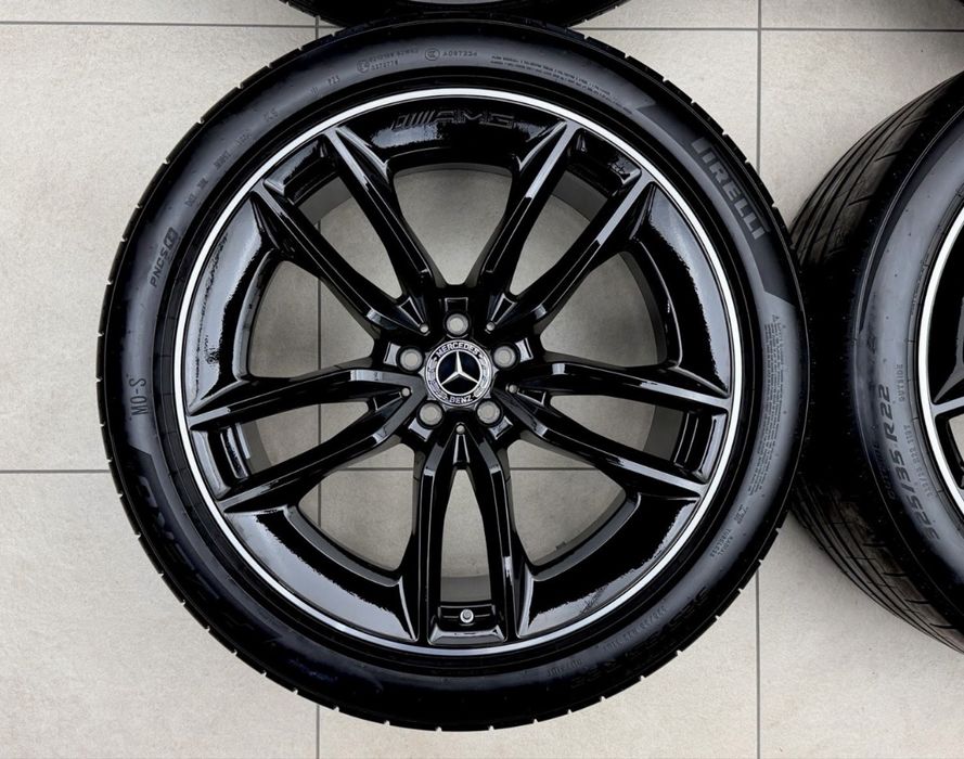 Оригинални джанти Мерцедес ГЛЕ 53 АМГ Mercedes GLE 63 AMG V167 22 цола спорт пакет Brabus пакет 63 AMG GLE 450d фейслифт нови гуми 285/40R22 325/35R22