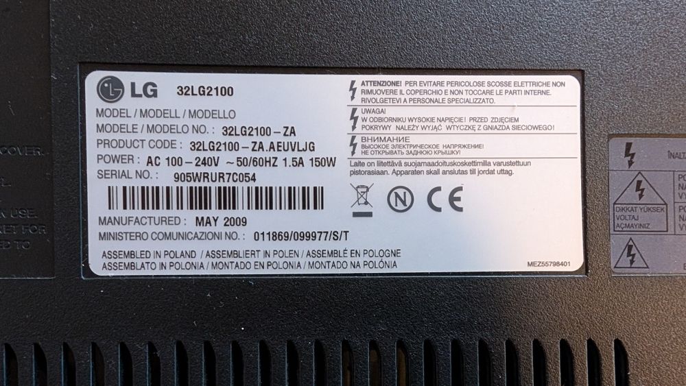Televizor LG, LCD, fara telecomanda si cu defect