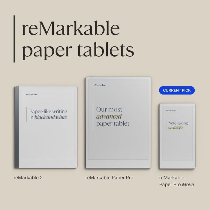 Remarkable 2 • Remarkable Paper Pro • Remarkable Paper Pro Move