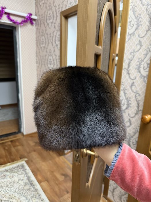 Норковый шапка женский