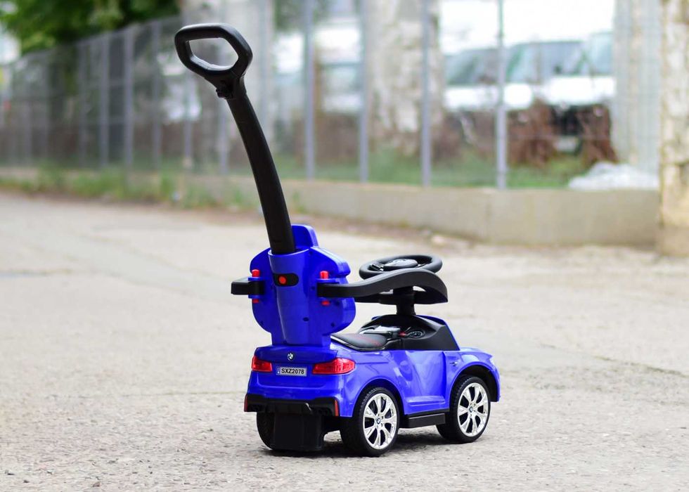 Masinuta cu maner, 2 in 1, pentru copii, BMW M5, PREMIUM