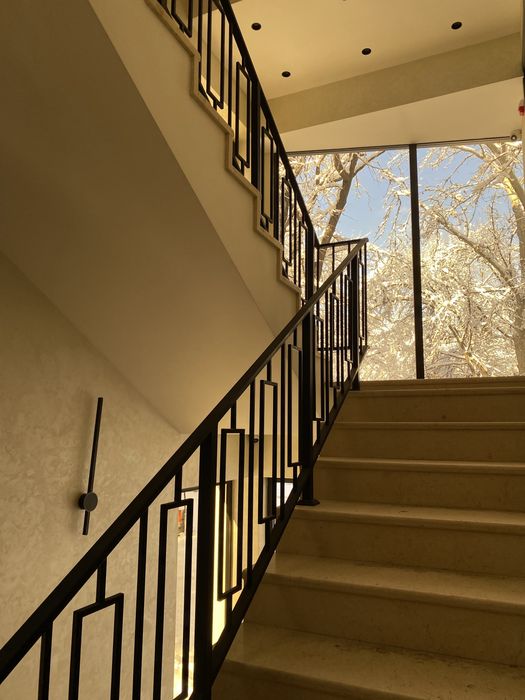 Стеклянный металлический перила ограждения