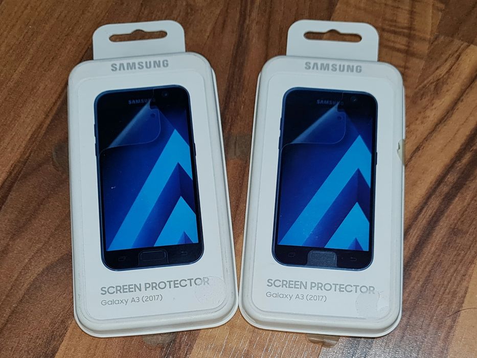 Folie silicon full cover originala Samsung A3 2017 A320 set 2 bucati