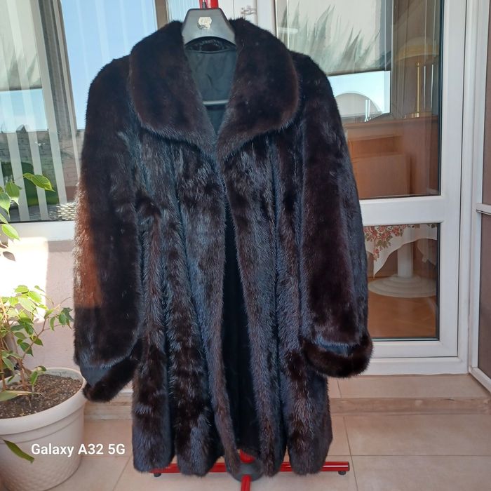 Дамско палто естествен косъмъм