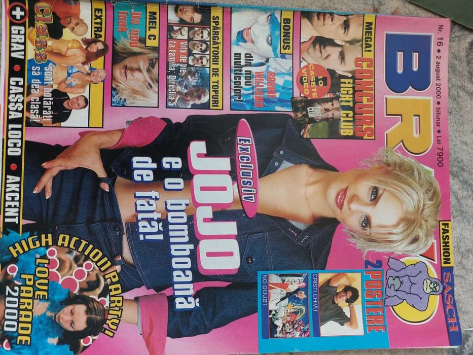 Revista Bravo cu Jojo pe coperta 2002