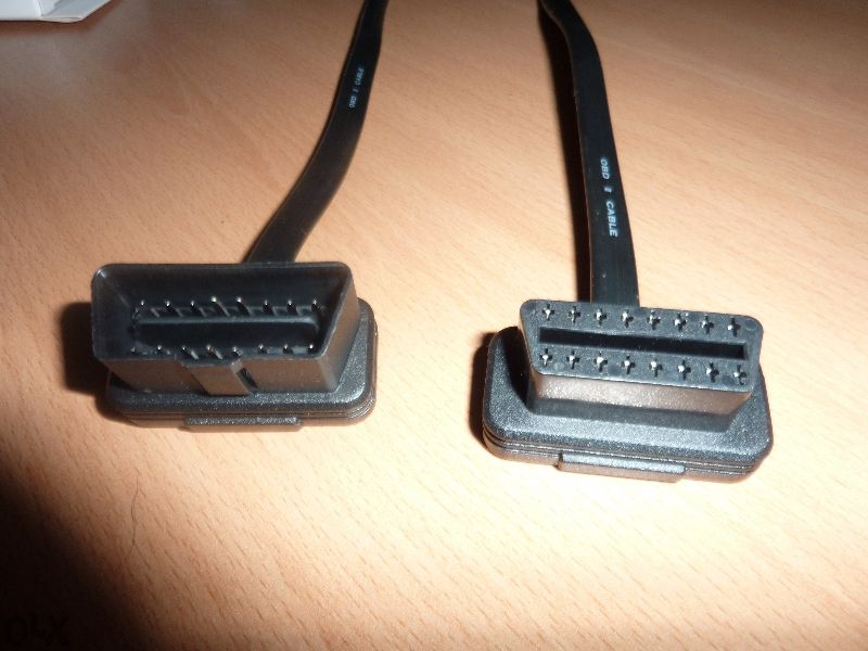 Кабел удължител Obd2 16pin Male to Female, лентов за Elm327, Autocom,