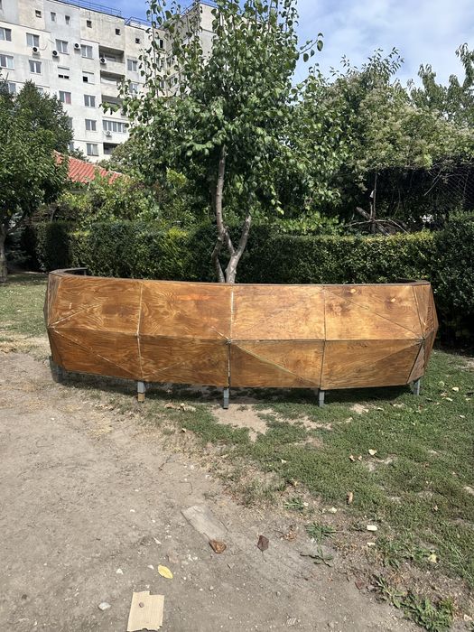 Дървен бар от два модула