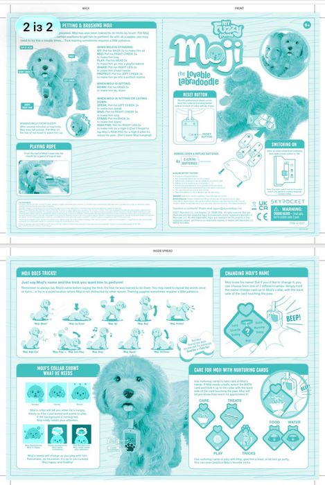 Интерактивна играчка My Fuzzy Friends Moji Labradoodle/Інтерактивна іграшка My Fuzzy Friends Лабрадудель Моджі