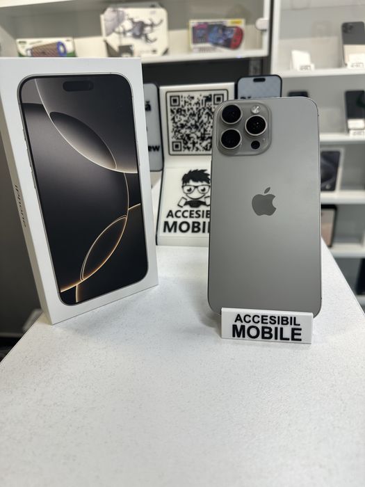  iPhone 16 PRO 128GB Folie+Cablu Cadou Garantie/Factura MAGAZIN