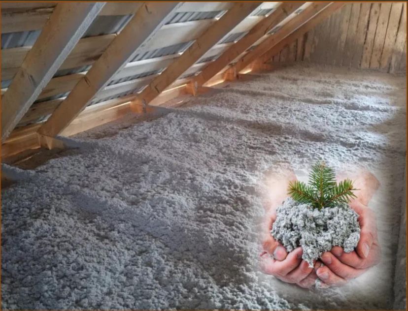 Эковата + монтаж крыши и чердака — от 900 тг/м² | Производство Алматы