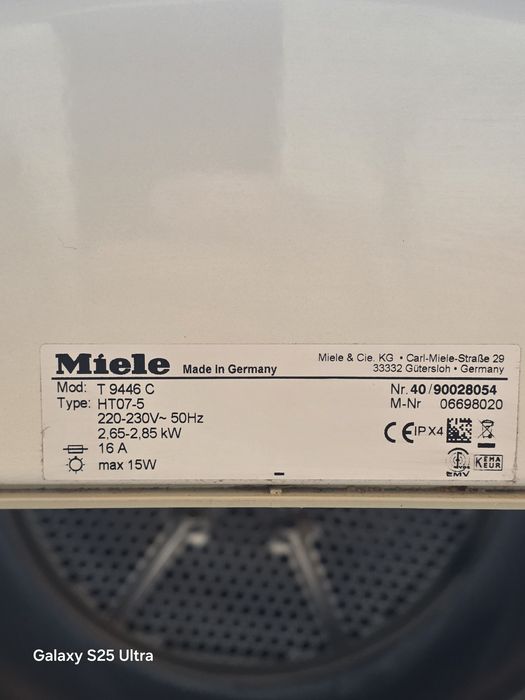 Uscător rufe MIELE