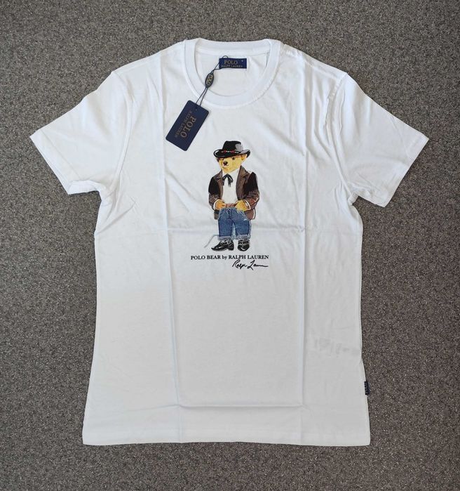 Нова мъжка детска фланелка блуза Ralph Lauren Polo bear тениска мече
