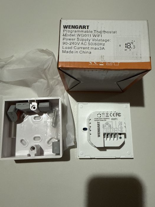 Termostat WiFi centrala,incalzire,2.4GHz Wi-Fi Alexa Echo/Google Home