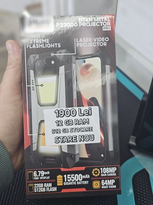Ihunt Titan Metal P22000 Projector Pro, 12/512 GB, Nou, 2 ani garanție