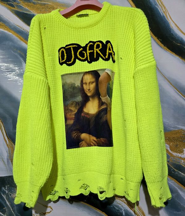 Djofra уникален дамски пуловер Универсален размер