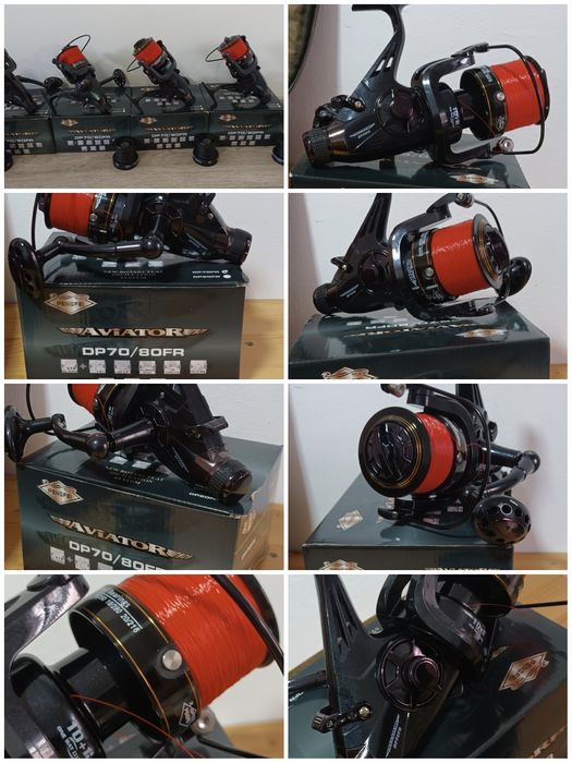 SET 4 Mulinete AVIATOR DP70 10+1 Rulmenti cu BaitRunner