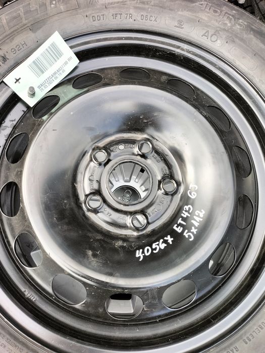 4бр железни джанти 16 цола 5x112 AUDI / VOLKSWAGEN / SEAT / SKODA