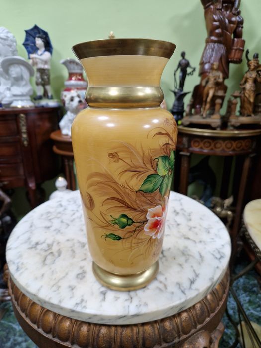 Топ- Рядка антикварна колекционерска ваза Бохемия Bochemia