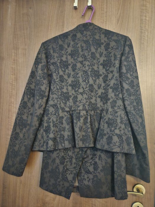 Costum: Sacou + Fusta marimea 40 Caramel