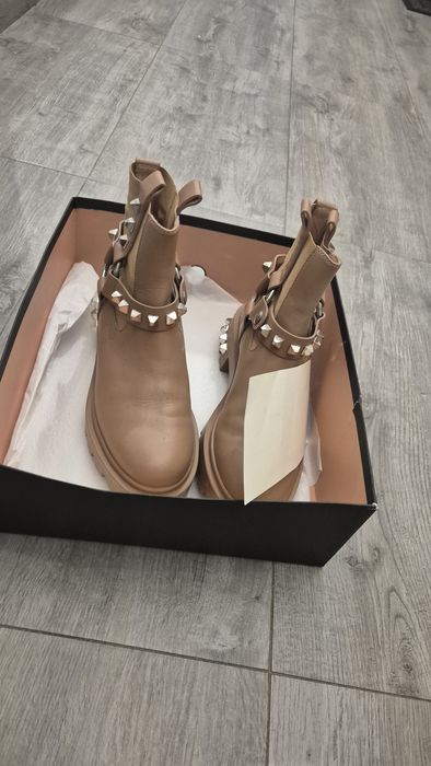 Musette Ghete dama, ELISE 266, Piele naturala, Maro cenusiu, 35 EU