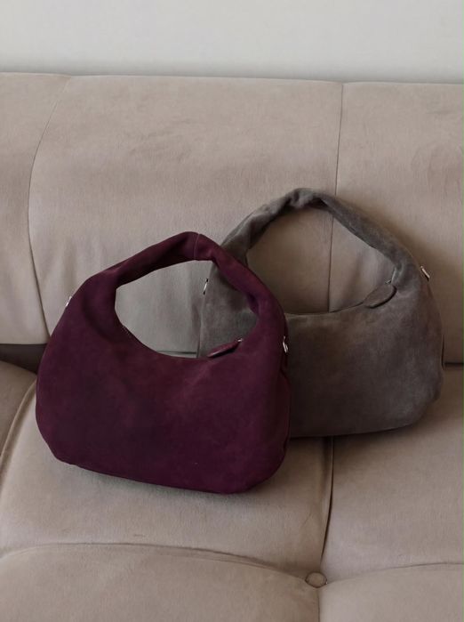 Сумка Hobo из экозамши