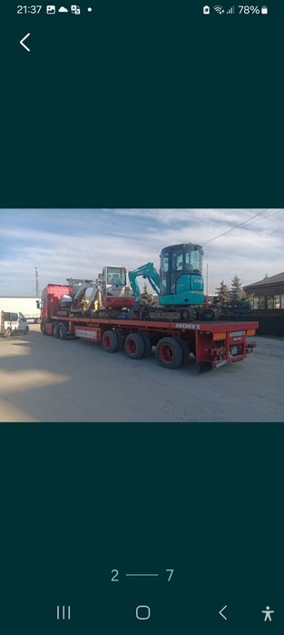 Vând semi remorca platforma extensibila nooteboom