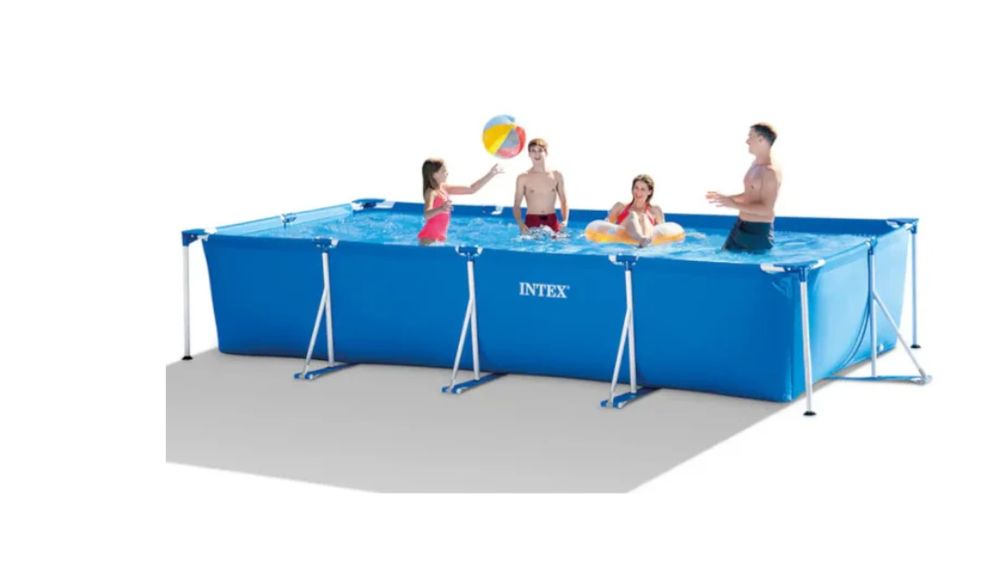 Басейн Intex, Правоъгълен, Метална рамка, 4.5 м x 2.2 м