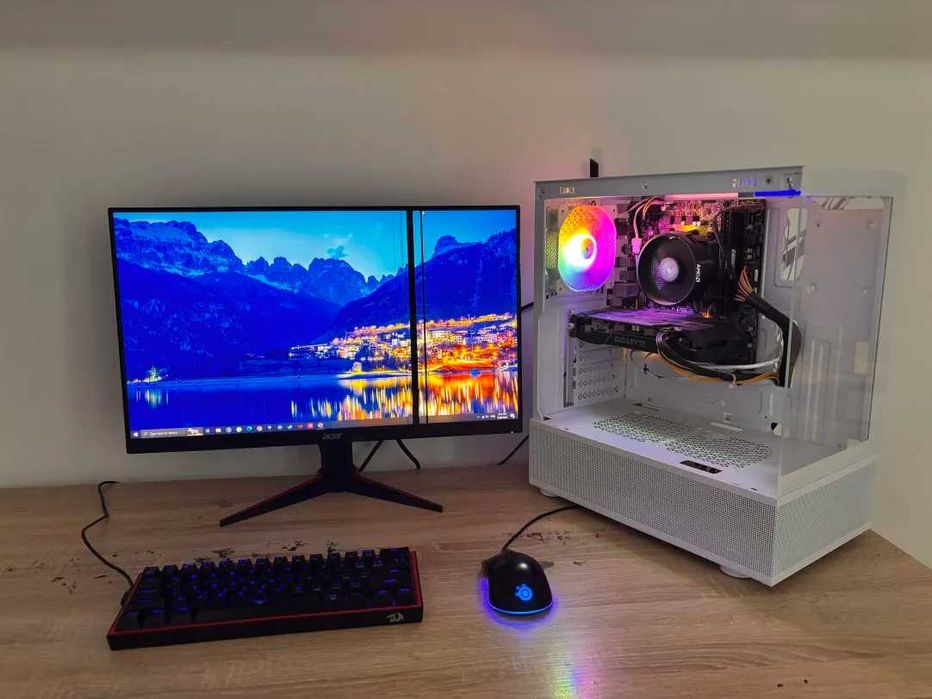 Calculator PC gaming rx 5500 xt + ryzen 7 2700 (fara ram)