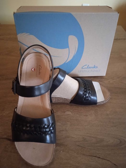 Сандали Clarks черни