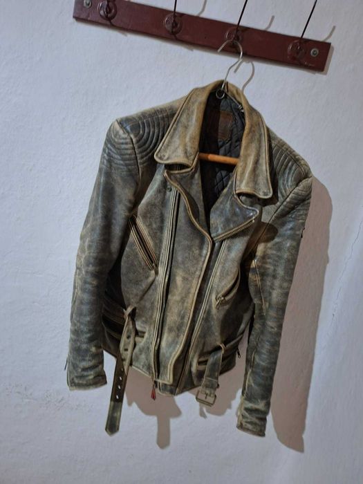 Geaca piele biker Hein Gericke anii 80