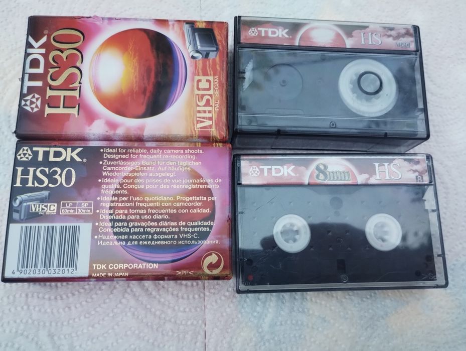 Casete video TDK hs30 și hs90