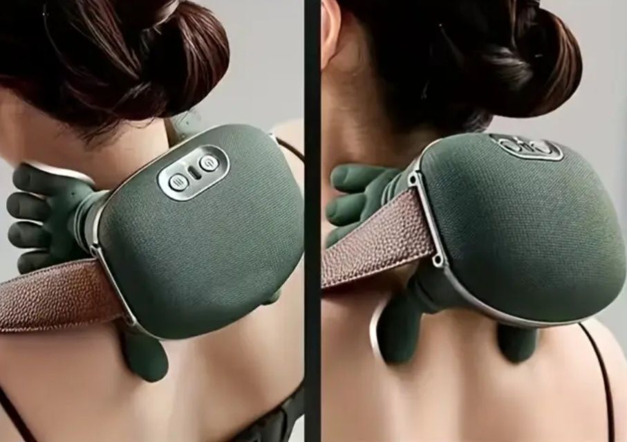 Масажор за врат и рамене 3 нива на масаж, функция за нагряване.