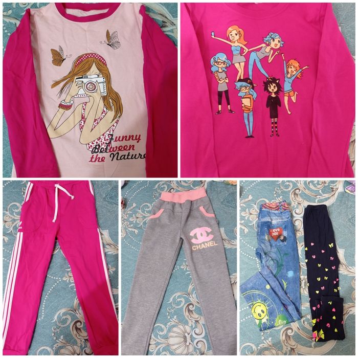 Вещи на девочку 6-8 лет в хорошем состоянии.Цена за одну.