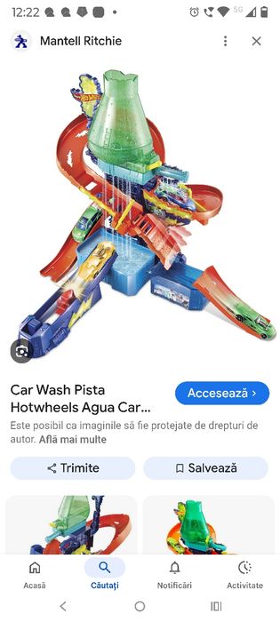 Pista hot wheels car wash