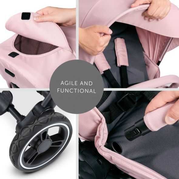 Лятна бебешка количка розова Hauck Eagle 4S Pink/Grey