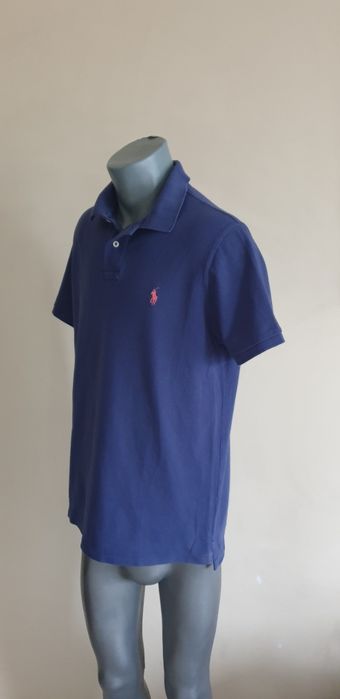 POLO Ralph Lauren Pique Cotton Custom Slim Fit L ОРИГИНАЛ! Мъж Тениска