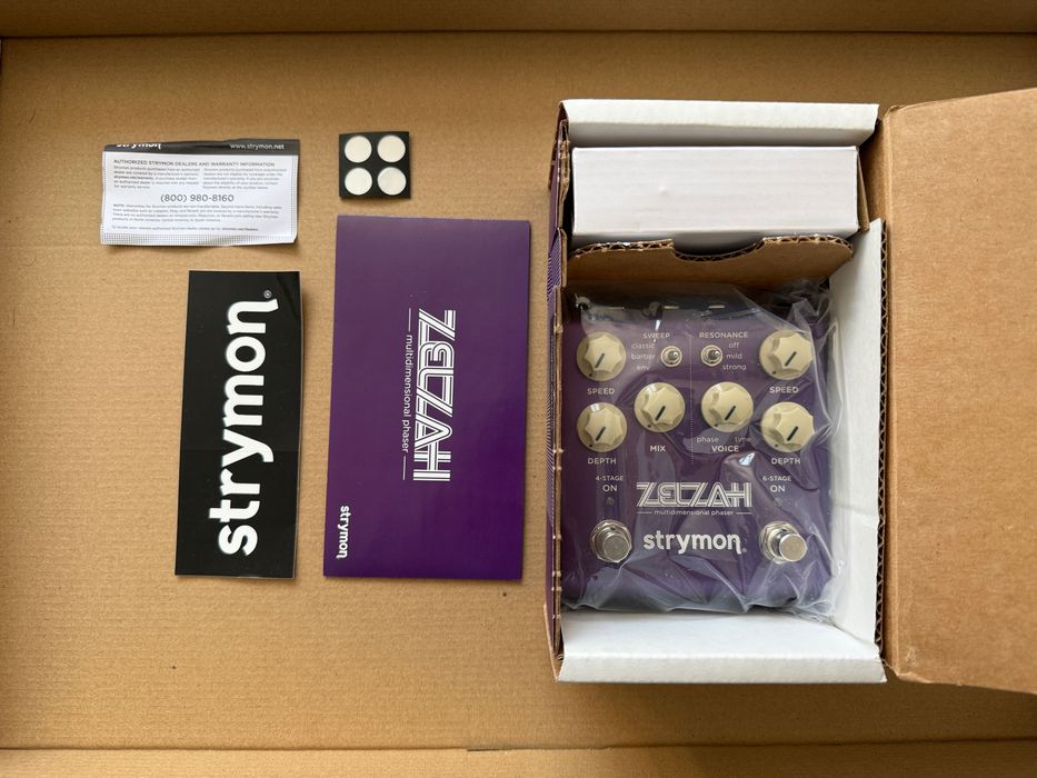 Pedală efect Strymon Zelzah Dual Phaser, cu alimentator