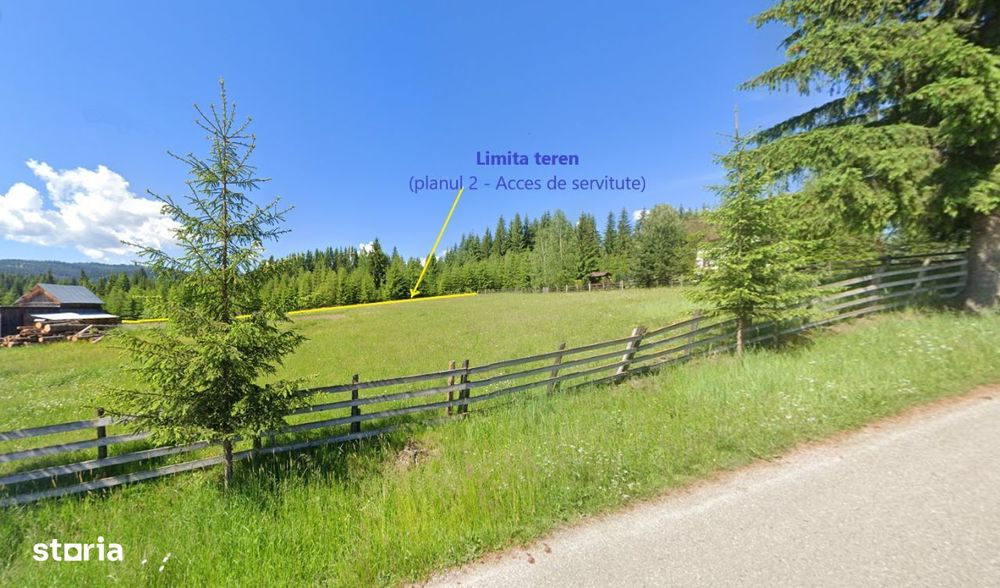 Neagra Sarului - Saru Dornei, Teren S = 6450 mp; 13 km de Vatra Dornei