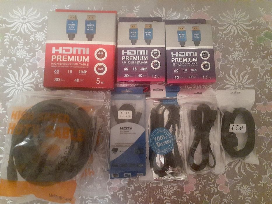 Доставка кабел HDMI Лан Printer VGA переходники HDMI>VGA 1.5/3/5/..50M