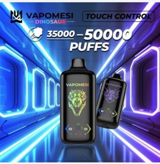 Pachet 3 Bucati Vape 50.000 Puffs Touch Screen Reincarcabil Abur Mult