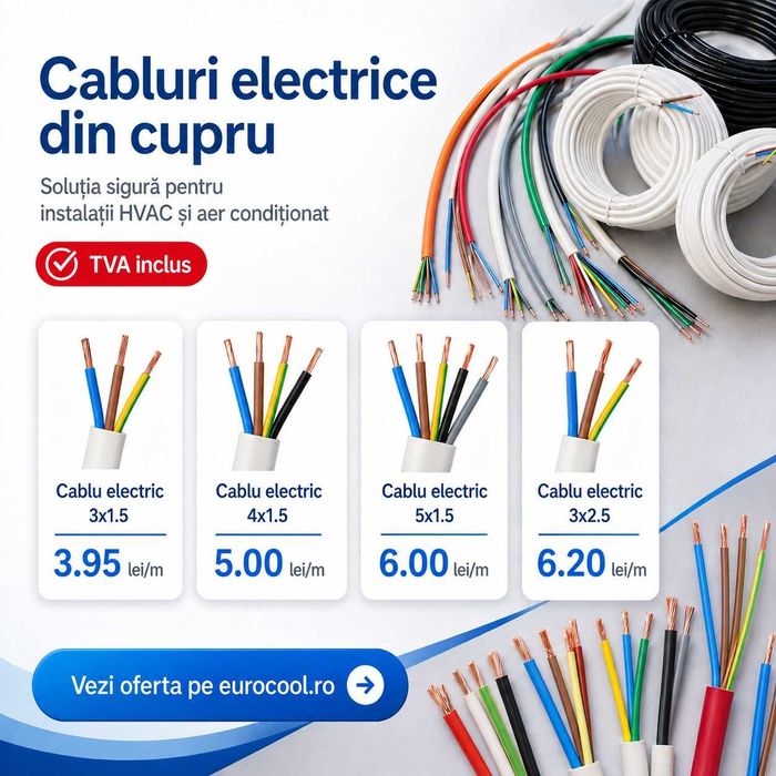 Cablu Electric 3x1.5 / 4x1.5 / 5x1.5 EUROCOOL