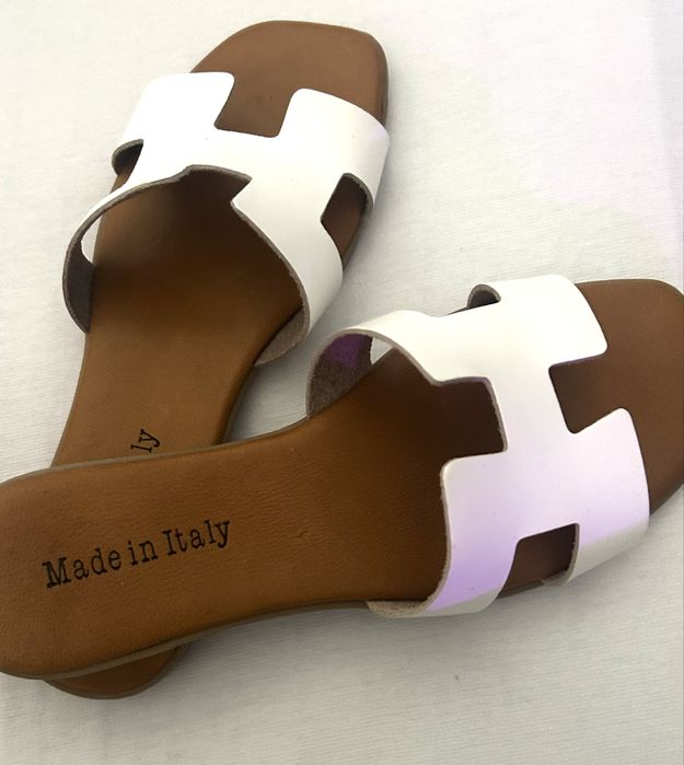 Papuci  din piele naturala noi