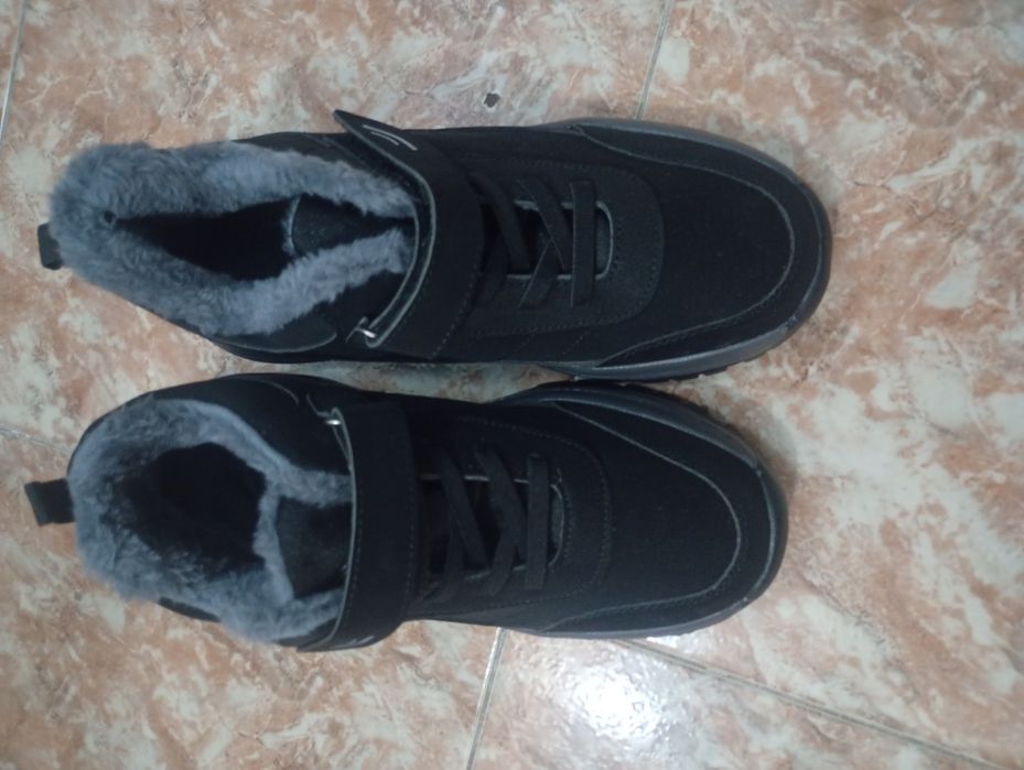 Страхотен модел  ватирани боти,естествена кожа италиански ботуши