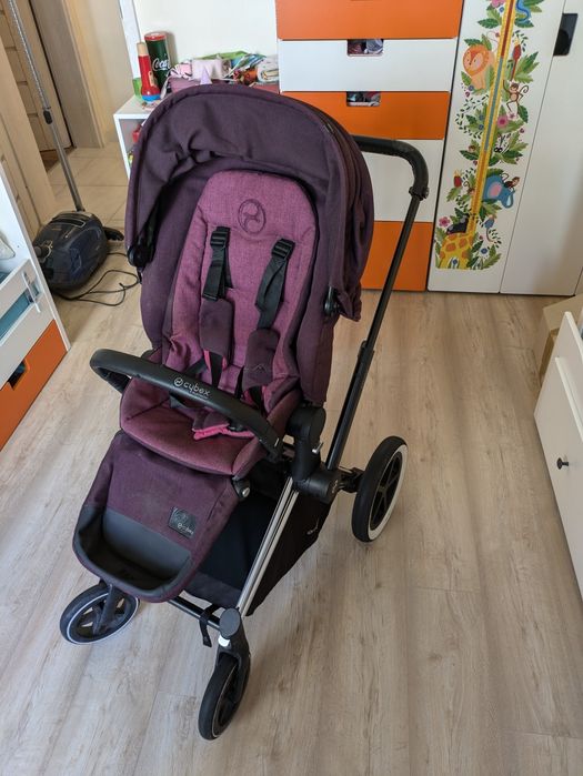 Бебешка / детска количка Cybex Priam Gold модел 2017, лилава