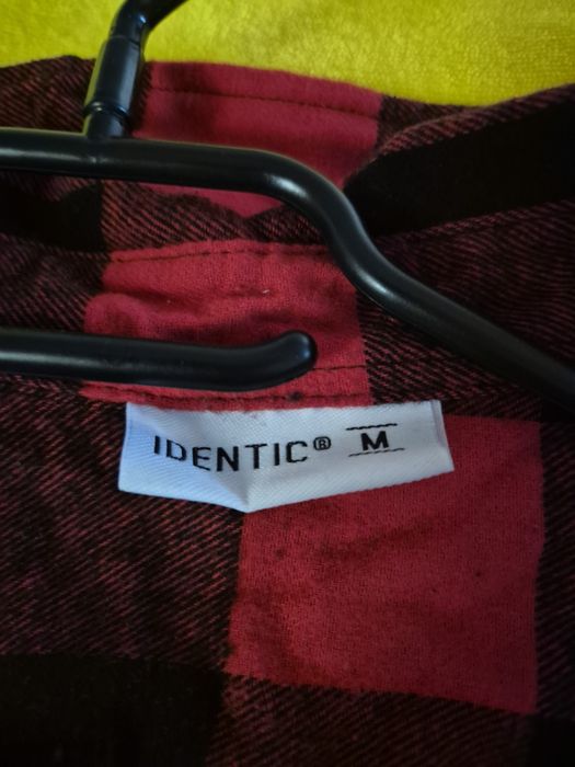 Camasa/flanel , nepurtata ,rosu cu negru