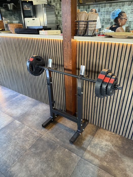 Haltera cu discuri+Gantere reglabile noi, greutate totala 40 kg,370 lei
