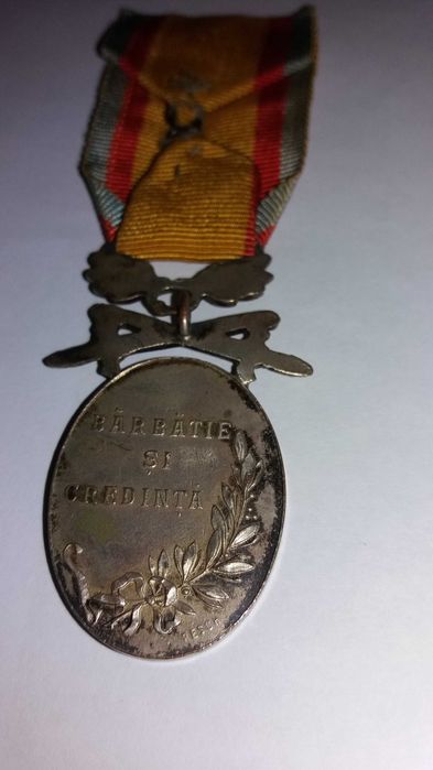 Medalie "Barbatie si Credinta" cu semnatura gravorilor