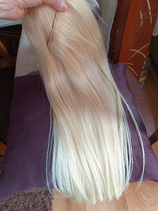 130гр. 100% естествена славянска коса 60см дължина